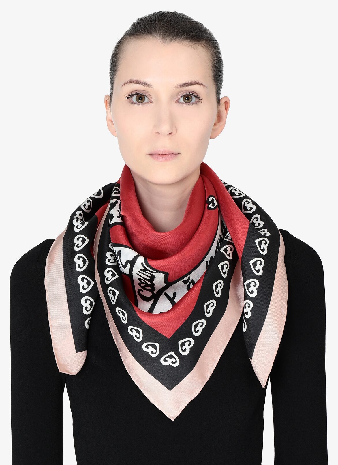Silk Scarf ALAÏA RED/BLACK SILK SCARF